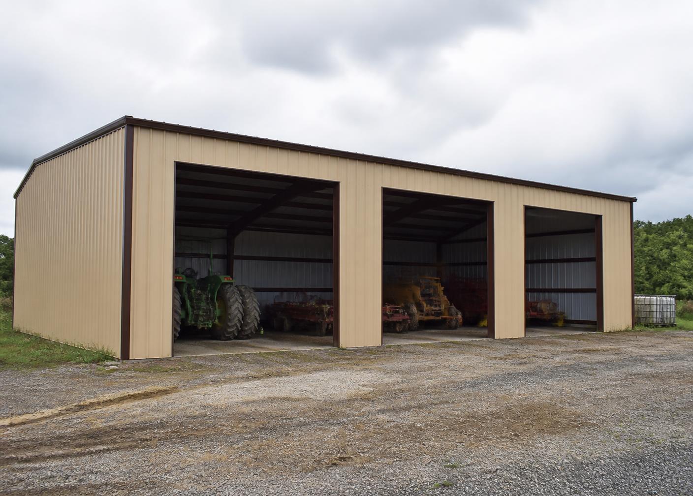 Open equipment shelter